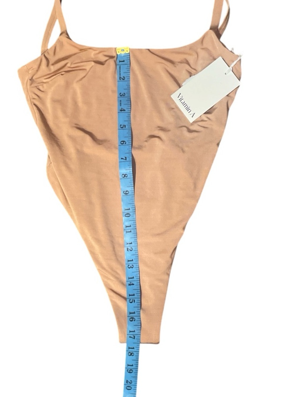 Vitamin A Jenna One Piece Swimsuit nude Desert Rose XS NWT - Picture 5 of 6